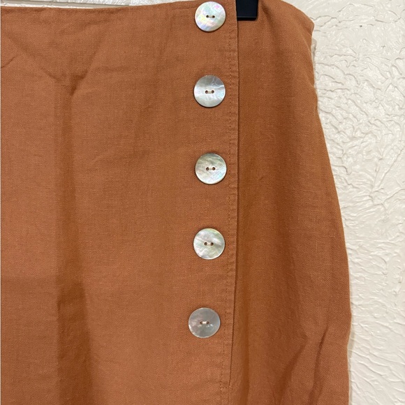 Marc New York Brown Midi Pencil Skirt with Slit - Picture 3 of 7